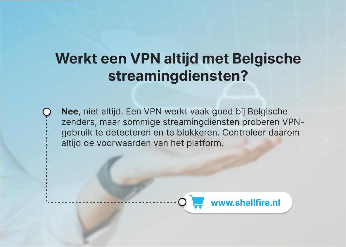 Werkt een VPN altijd met Belgische streamingdiensten?
